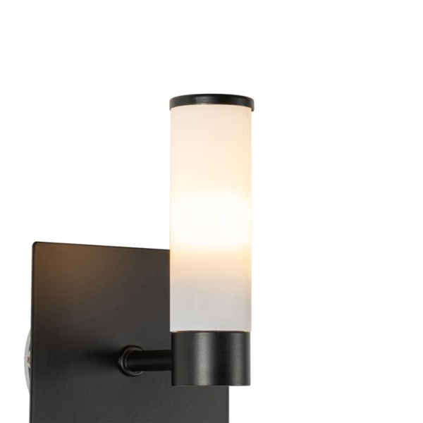Moderne badkamer wandlamp zwart ip44 - bath