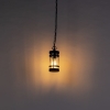 Moderne buitenhanglamp zwart ip44 - gleam