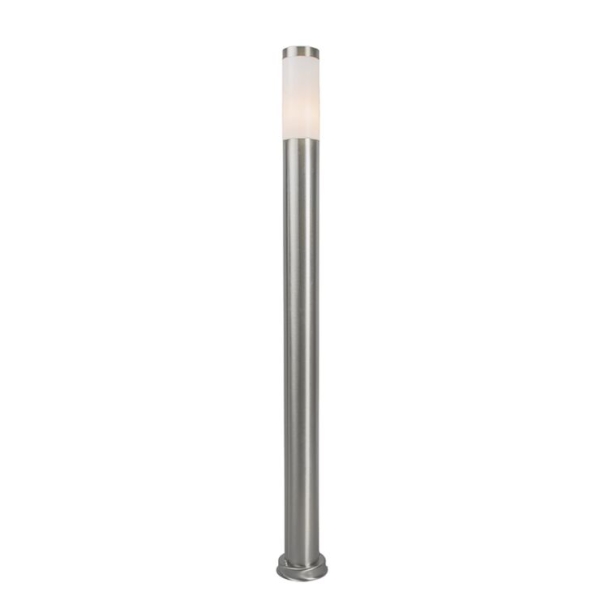 Moderne buitenlamp paal staal 110 cm ip44 - rox