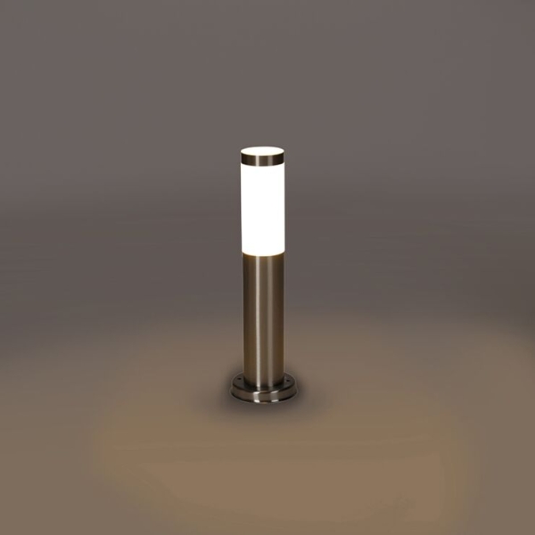 Moderne buitenlamp paal staal 45 cm ip44 - rox