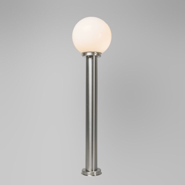 Moderne buitenlamp paal staal rvs 100 cm - sfera