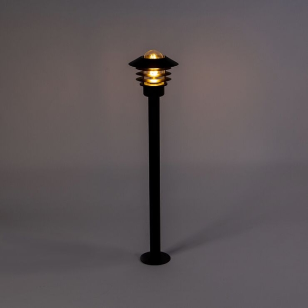 Moderne buitenlamp zwart 100 cm ip44 - prato