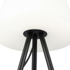 Moderne buitenlamp zwart met witte kap ip65 - virginia