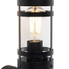 Moderne buitenwandlamp zwart ip44 - gleam