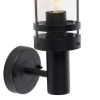 Moderne buitenwandlamp zwart ip44 - gleam