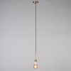 Moderne hanglamp brons met kap 45 cm zwart - combi 1