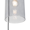 Moderne hanglamp messing met smoke glas 3-lichts - vidra