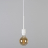 Moderne hanglamp wit met kap 45 cm taupe - combi 1