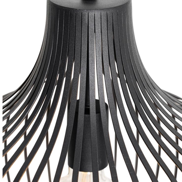 Moderne hanglamp zwart 38 cm - saffira