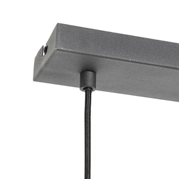 Moderne hanglamp zwart 4-lichts - saffira