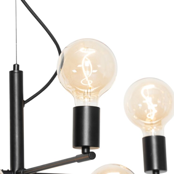 Moderne hanglamp zwart 8-lichts - osprey