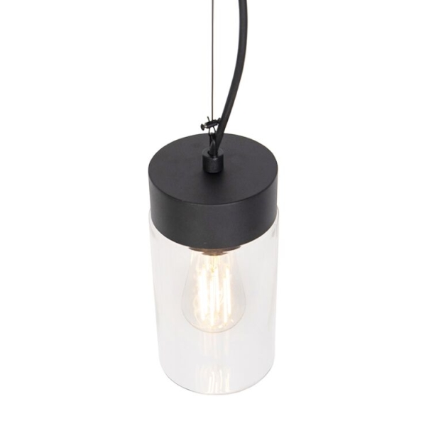 Moderne hanglamp zwart ip44 - jarra