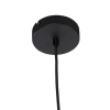 Moderne hanglamp zwart met kap bruin 35 cm - combi