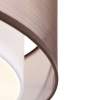 Moderne plafondlamp bruin met wit 50 cm 3-lichts - drum duo