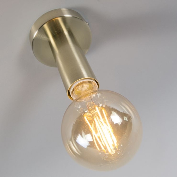 Moderne plafondlamp goud - facil