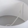 Moderne plafondlamp mat wit met zwarte kap 45 cm - combi