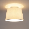 Moderne plafondlamp met witte kap 25 cm - combi