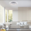 Moderne plafondlamp wit incl. LED 3-staps dimbaar - Steffie
