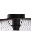 Moderne plafondlamp zwart 45 cm - mesh ball