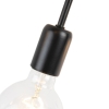 Moderne plafondlamp zwart 6-lichts - sputnik