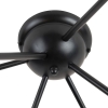 Moderne plafondlamp zwart 6-lichts - sputnik