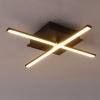 Moderne plafondlamp zwart incl. Led 3 staps dimbaar cruz 14