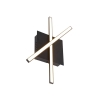 Moderne plafondlamp zwart incl. Led 3-staps dimbaar - cruz