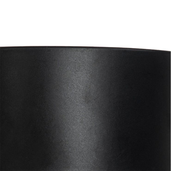 Moderne plafondlamp zwart met smoke glas - stiklo