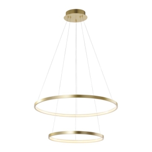 Moderne ring hanglamp goud incl. LED - Anella Duo
