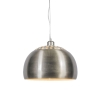 Moderne ronde hanglamp staal - Globe