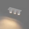 Moderne plafondspot wit 3-lichts - tubo