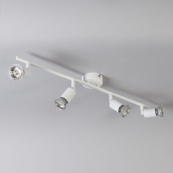 Moderne spot wit kantelbaar 4-lichts - jeany