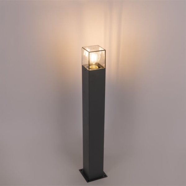Moderne staande buitenlamp 70 cm donkergrijs ip44 - denmark