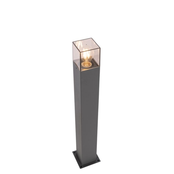 Moderne staande buitenlamp 70 cm donkergrijs ip44 - denmark