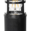Moderne staande buitenlamp zwart ip54 70 cm - kiki