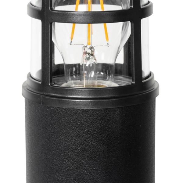 Moderne staande buitenlamp zwart ip54 70 cm - kiki
