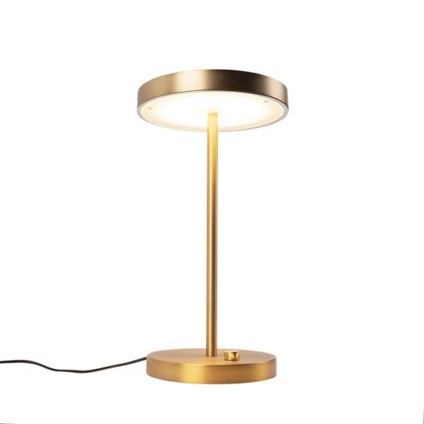 Moderne tafellamp brons incl. Led - disco