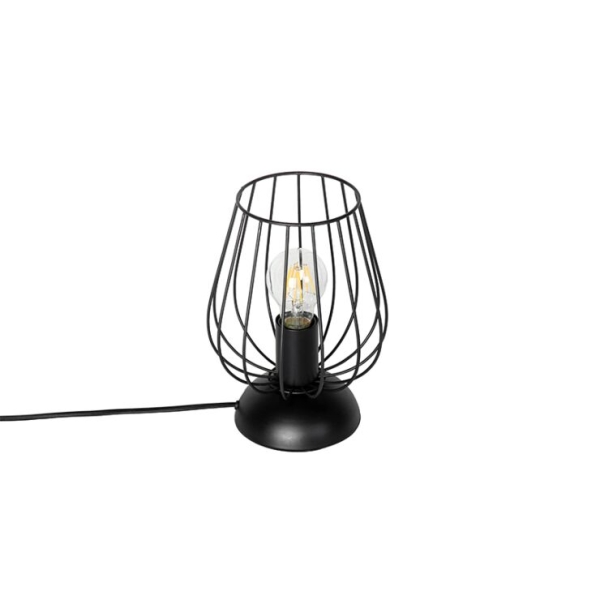 Moderne tafellamp zwart - palica