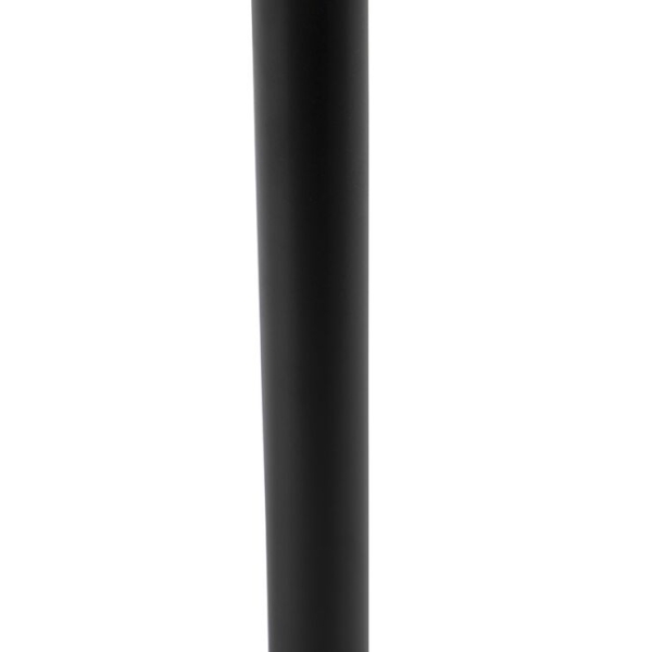 Moderne tafellamp zwart met kap rood 25 cm - simplo