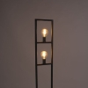 Moderne vloerlamp antiek zilver 2-lichts - simple cage 2