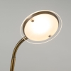 Moderne vloerlamp brons met leeslamp incl. Led - eva
