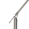 Moderne vloerlamp staal met kap taupe 45 cm - editor