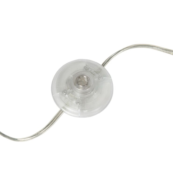 Moderne vloerlamp wit met mais kap 50 cm - puros