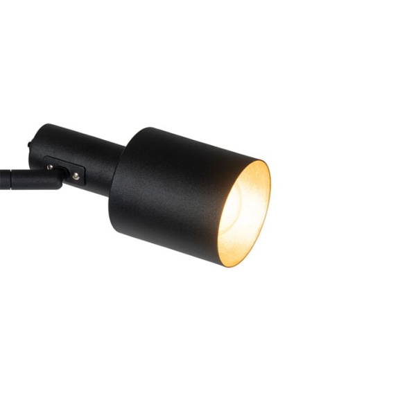 Moderne vloerlamp zwart 2-lichts - stijn
