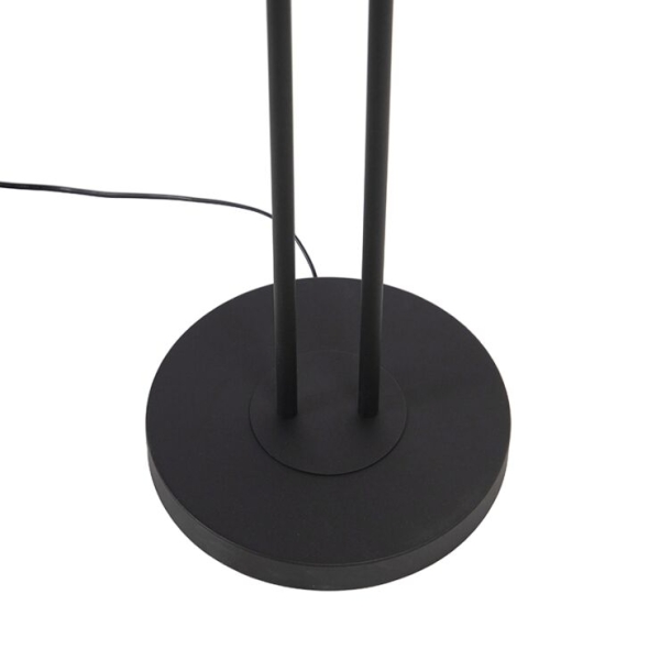 Moderne vloerlamp zwart incl. Led met leesarm - ibiza