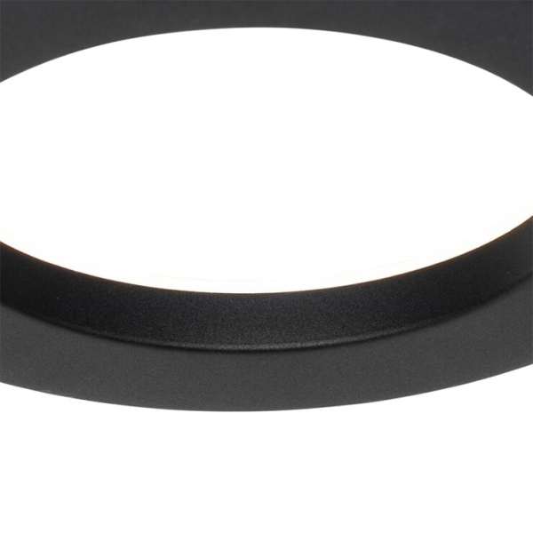 Moderne vloerlamp zwart met leesarm incl. Led en dimmer - divo
