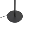 Moderne vloerlamp zwart met opaal glas 5-lichts - athens