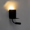 Moderne wandlamp usb zwart met flexarm - duppio