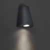 Moderne wandlamp donker grijs ip44 - dreamy