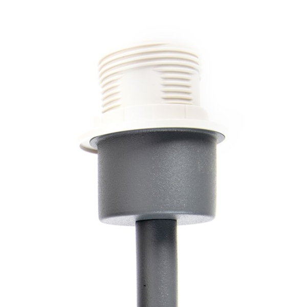 Moderne wandlamp donkergrijs 1-lichts met schakelaar - combi